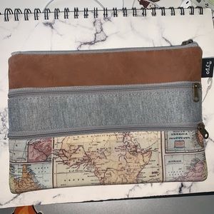 Typo map pencil pouch